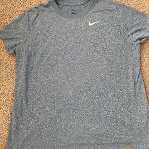 Nike Blue Heather Tee with Logo XXL